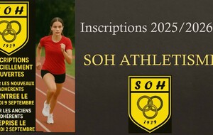 INSCRIPTIONS 2025/2026 NOUVEAUX ADHERENTS Adultes FFA   
