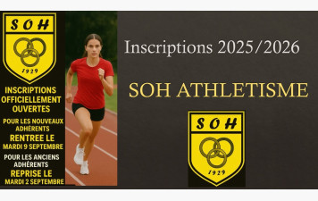INSCRIPTIONS 2025/2026 NOUVEAUX ADHERENTS Adultes FFA   